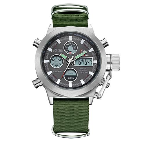 Army Military Waterproof Male LED Clock - digital