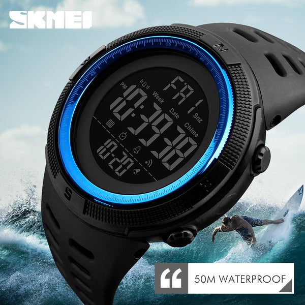 SKMEI Waterproof Mens Watches New Fashion Casual LED Digital - digital