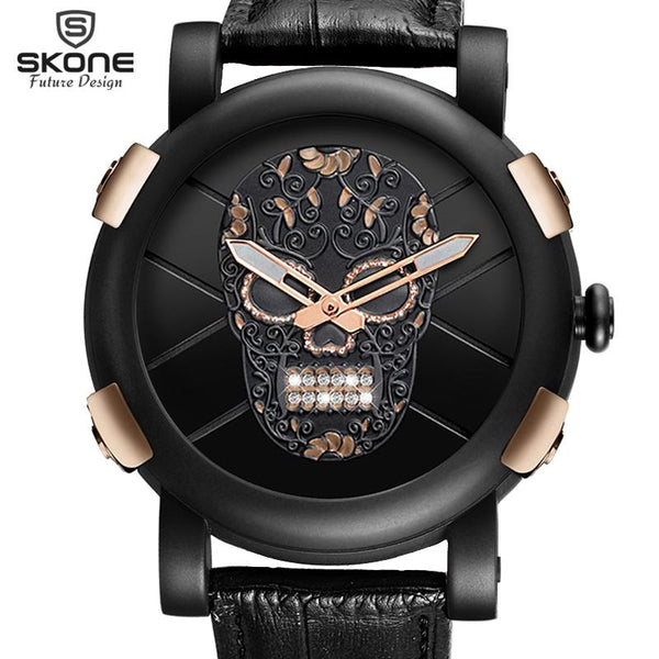 Luxury Waterproof Leather Men Sports Watch Relogio Masculino - sports