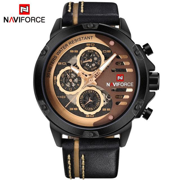NAVIFORCE Mens Watches Top Brand Luxury Waterproof - luxury
