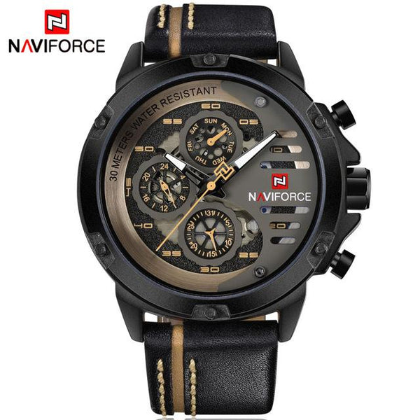 NAVIFORCE Mens Watches Top Brand Luxury Waterproof - luxury