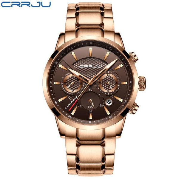 CRRJU Men Watch 30m Waterproof Mens Watches - analog