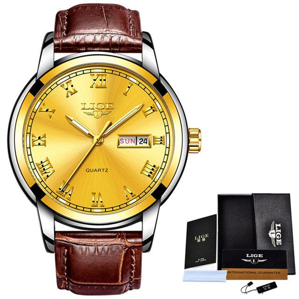 Luxury Leather Casual Quartz Watch - luxury