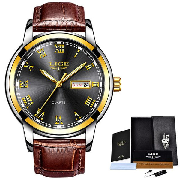 Luxury Leather Casual Quartz Watch - luxury