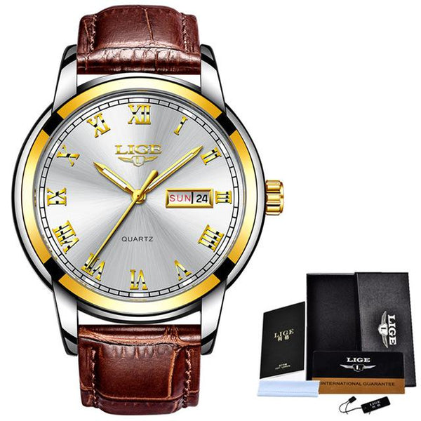 Luxury Leather Casual Quartz Watch - luxury