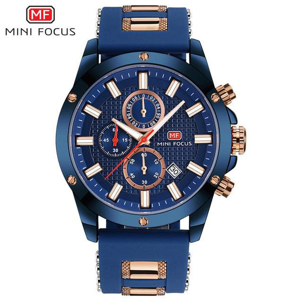 MINI FOCUS Luxury Brand Men Analog Digital Silicone Sports Watches Men's Army Military Watch Quartz Man Clock Relogio Masculino - digital
