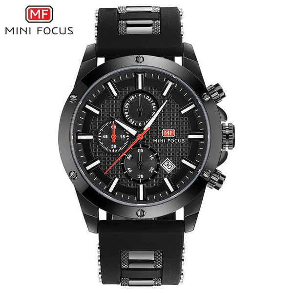 MINI FOCUS Luxury Brand Men Analog Digital Silicone Sports Watches Men's Army Military Watch Quartz Man Clock Relogio Masculino - digital