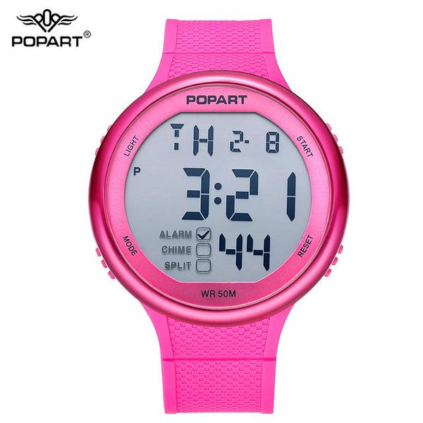 POPART Digital Alarm Black Male Watch - digital