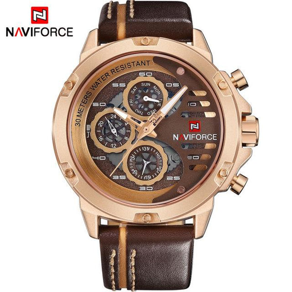 NAVIFORCE Mens Watches Top Brand Luxury Waterproof - luxury